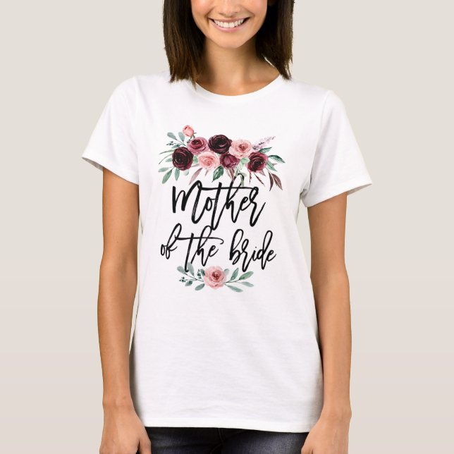 Womens Bridal Shower Wedding for Bride Mom Mother T-Shirt (Front)