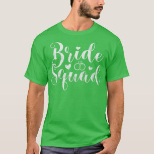 Womens Bride Squad Bridesmaid Bachelorette Bridal T-Shirt