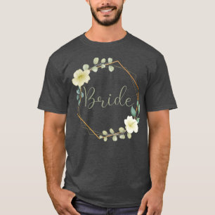 Womens Bride Stag Party Eucalyptus Blossom Bride  T-Shirt
