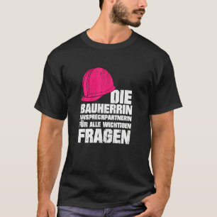 Womens Builder Construction Site House Building T-Shirt