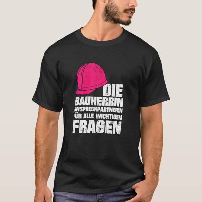Womens Builder Construction Site House Building T-Shirt (Front)