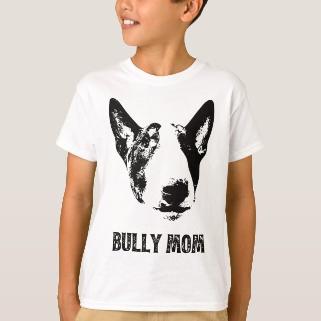 Womens Bully Mom - English Bull Terrier Mom T-Shirt (Front)