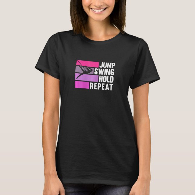Womens Bungee Fitness Training Fly Sling Workout E T-Shirt (Front)