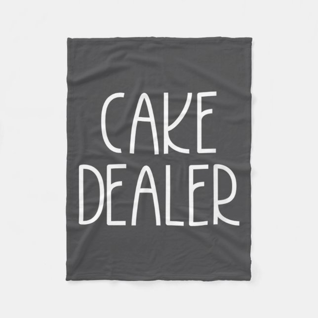 Womens Cake Er - Funny Foodie Feast Baker Quote V- Fleece Blanket (Front)