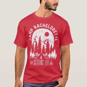 Womens Camp Bachelorette Getting Hitched Bride Par T-Shirt