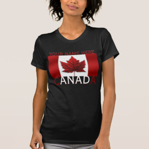 Women's Canada T-shirt Personalized V-Neck Shirt