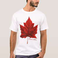 Women's Canada T-Shirt Souvenir Maple Leaf Shirt