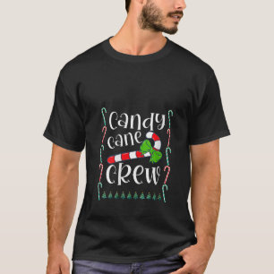 Womens Candy Cane Crew Funny Christmas Candy Lover T-Shirt