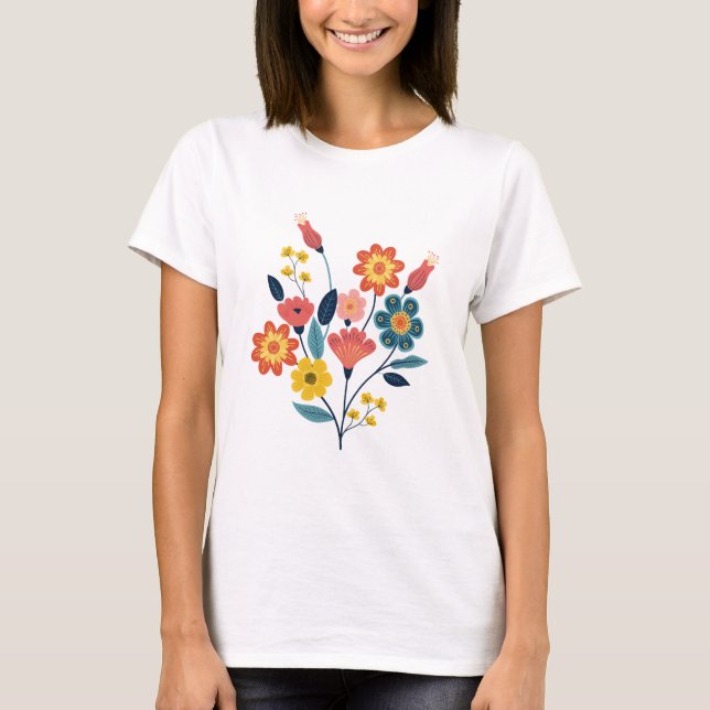 Women's Casual Short Sleeve T-Shirt – Soft Cotton  (Front)