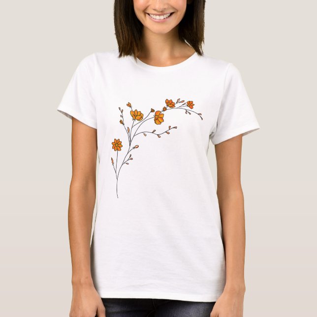 Women's Casual Short Sleeve T-Shirt – Soft Cotton  (Devant)
