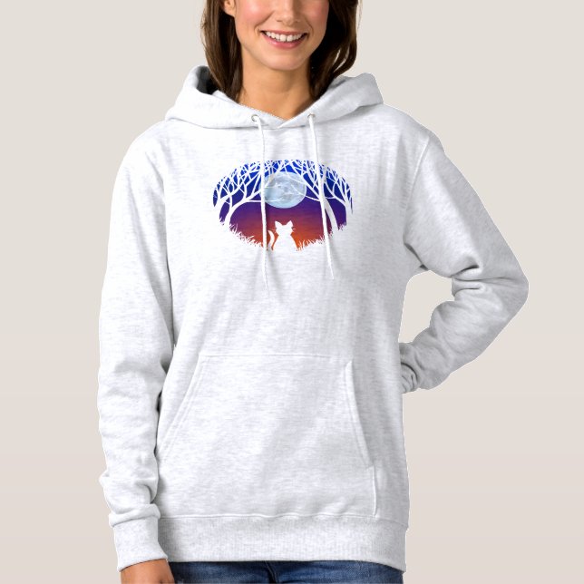 Women's Cat Lover Hoodie Fat Cat Ladies Sweatshirt (Front)