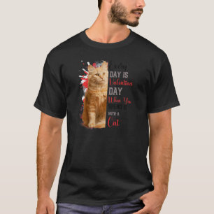 Womens Cat Mother Valentines Day Cat Mom Mum Mama T-Shirt