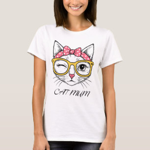 Women's cat mum T-Shirt