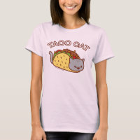 Women's Cat T-Shirt - "TACO CAT"