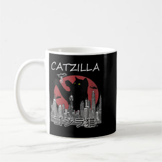 Womens Catzilla Cat Gift For Cute Cat Lovercat Coffee Mug