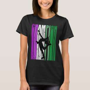 Womens Champion Ice Skating Birthday Season Purple T-Shirt