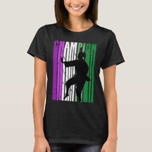 Womens Champion Karate Birthday Martial Purple Gre T-Shirt