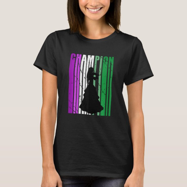 Womens Champion Violin Birthday Plays The Violin T-Shirt (Front)