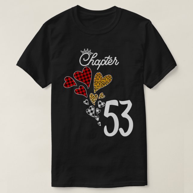 Womens Chapter 53 Years 53rd Birthday Leopard Buff T-Shirt (Design Front)