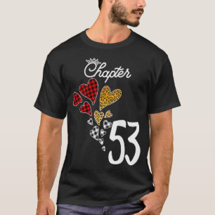 Womens Chapter 53 Years 53rd Birthday Leopard Buff T-Shirt