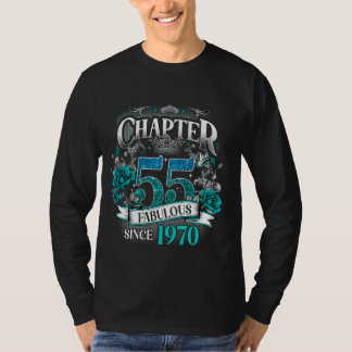 Womens Chapter 55 Fabulous Since 1970 55th Birthda T-Shirt