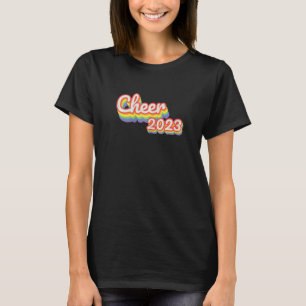 Womens Cheer 2023 Rainbow For School Cheerleaders T-Shirt