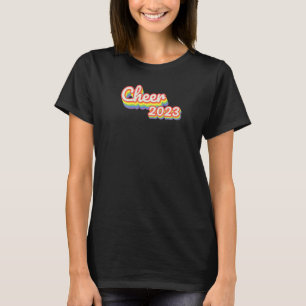 Womens Cheer 2023 Rainbow For School Cheerleaders T-Shirt