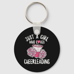 Womens Cheer Girl Quote For A Cheerleading Girl Keychain