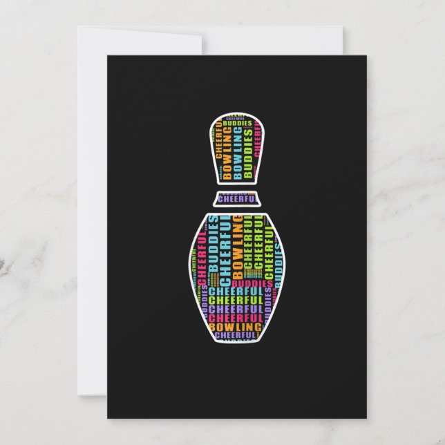 Womens Cheerful Bowling Squad Artwork T-Shirt Save The Date (Front)