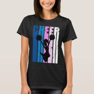 Womens Cheerleader Birthday Cheerleading Bats Fan  T-Shirt
