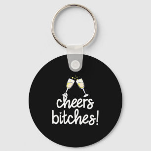 Womens Cheers Es Funny New Year's Eve V-neck  Keychain