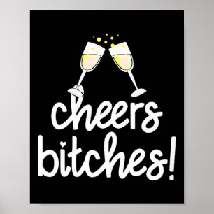 Womens Cheers Es Funny New Year's Eve V-neck Poster