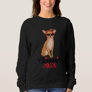 Womens Chiweenie Dog Chiweenie Mom Sweatshirt