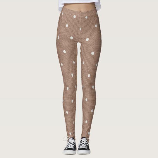 Women's Chocolate Polka Dot Leggings