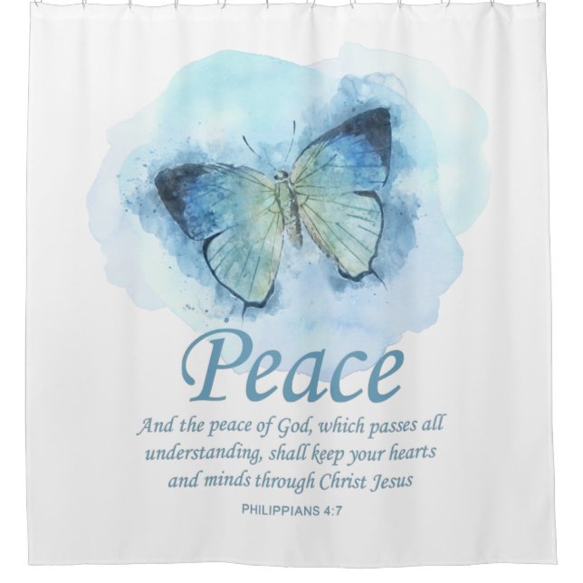 Women's Christian Bible Verse Butterfly: Peace (Front)