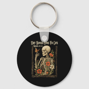 Womens Christian Faith Dry Bones Come To Life Skel Keychain