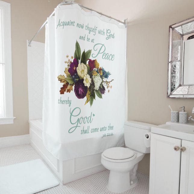 Womens Christian Floral Bible Verse Peace and Good (In Situ)