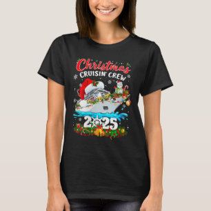 Womens Christmas Cruisin Crew 2025 Matching Family T-Shirt