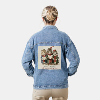 Women's Christmas Denium  Denim Jacket