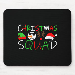 Womens Christmas Squad Reindeer Elf Santa Snowman  Mouse Pad