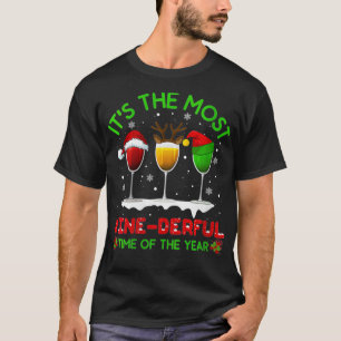 Womens Christmas Wine Xmas Alcohol Pajama PJ Tops