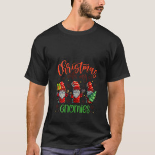 Womens Christmas With My Gnomies Womens Three Chri T-Shirt