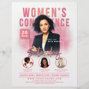 Women's Church Conference Service Pink City   Flyer