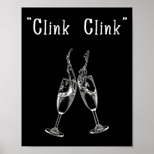 Womens Clink Clink V-neck  Poster
