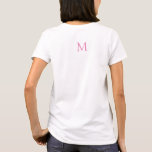 Womens Clothing Back Design Tshirt Monogram<br><div class="desc">Womens Clothing Back Design Apparel Tshirts Monogram Template Women's Basic T-Shirt.</div>
