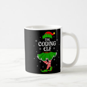 Womens Coding Elf Christmas Family Girls Women Elf Coffee Mug
