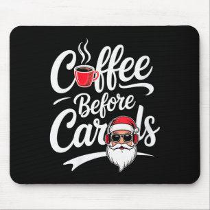 Womens Coffee Before Carols Funny Caffeine Lover C Mouse Pad