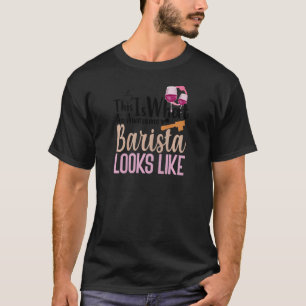Womens Coffee Wine Quote Barista Cool Coffee Wine T-Shirt