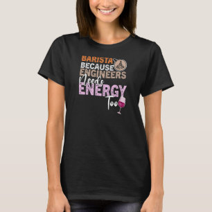 Womens Coffee Wine Quote Barista Cool Coffee Wine T-Shirt