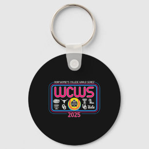 Women's College World Series 2025 Wcws 8-team Soft Keychain